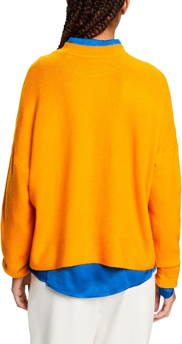 ESPRIT Damen Pullover XS 834/Golden Orange 5, XS 834/Golden Orange 5