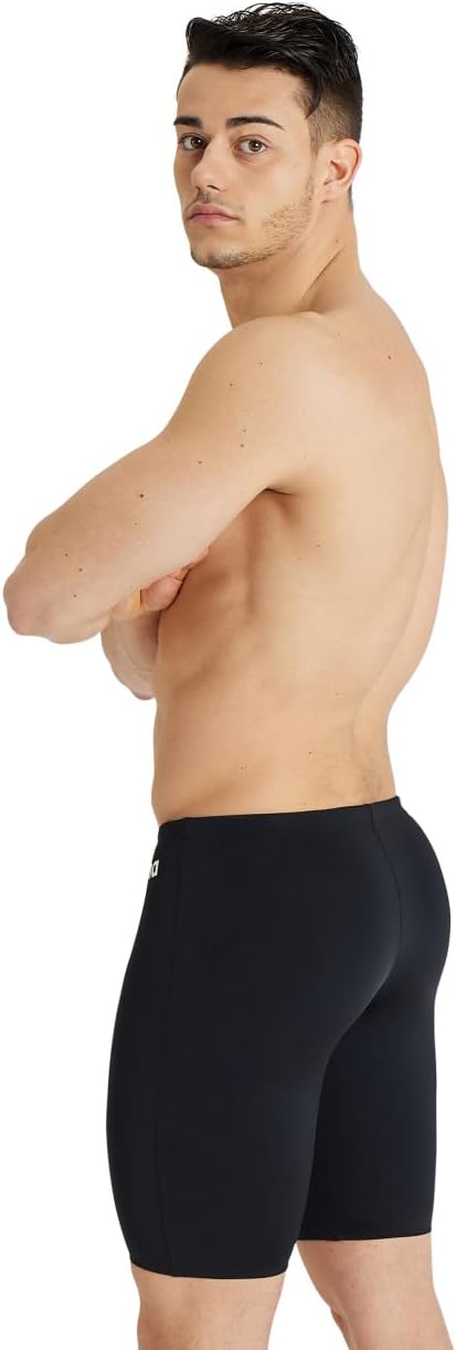 ARENA Herren Men's Team Swim Jammer Solid Badehosen Jammer (1er Pack), 4 Black-white