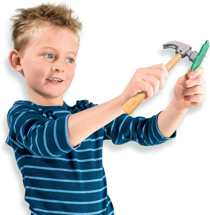 Timmerset SES (00943), Echter Minihammer und Holzteile, Set