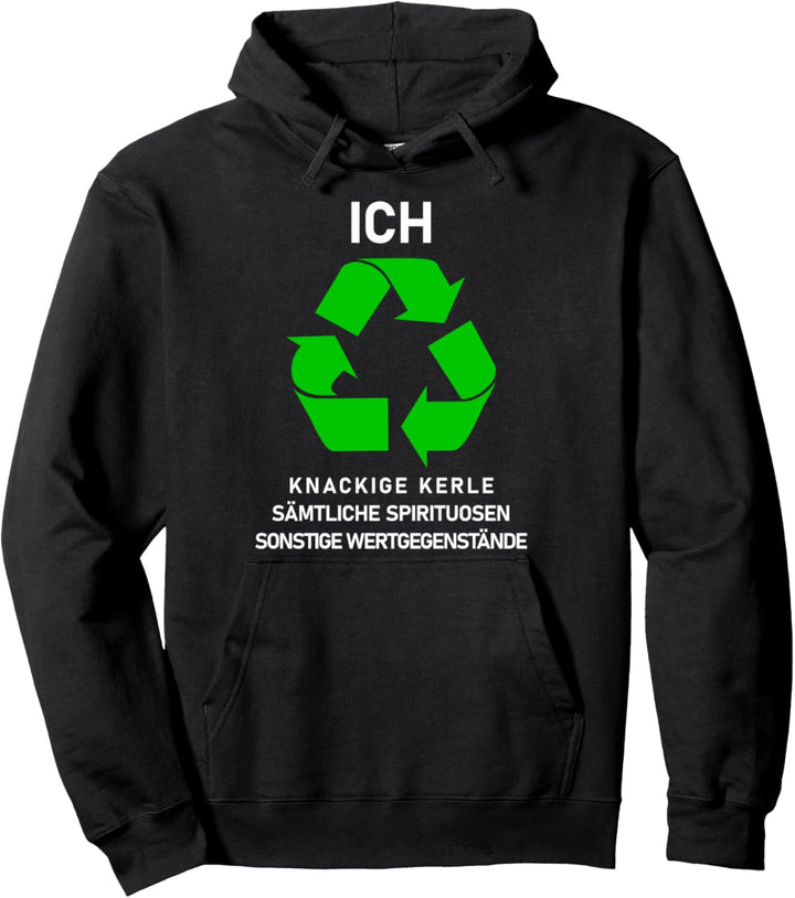 Lustiges Ich Recycle Crisp Guys Kostüm Aktivist Pullover Hoodie