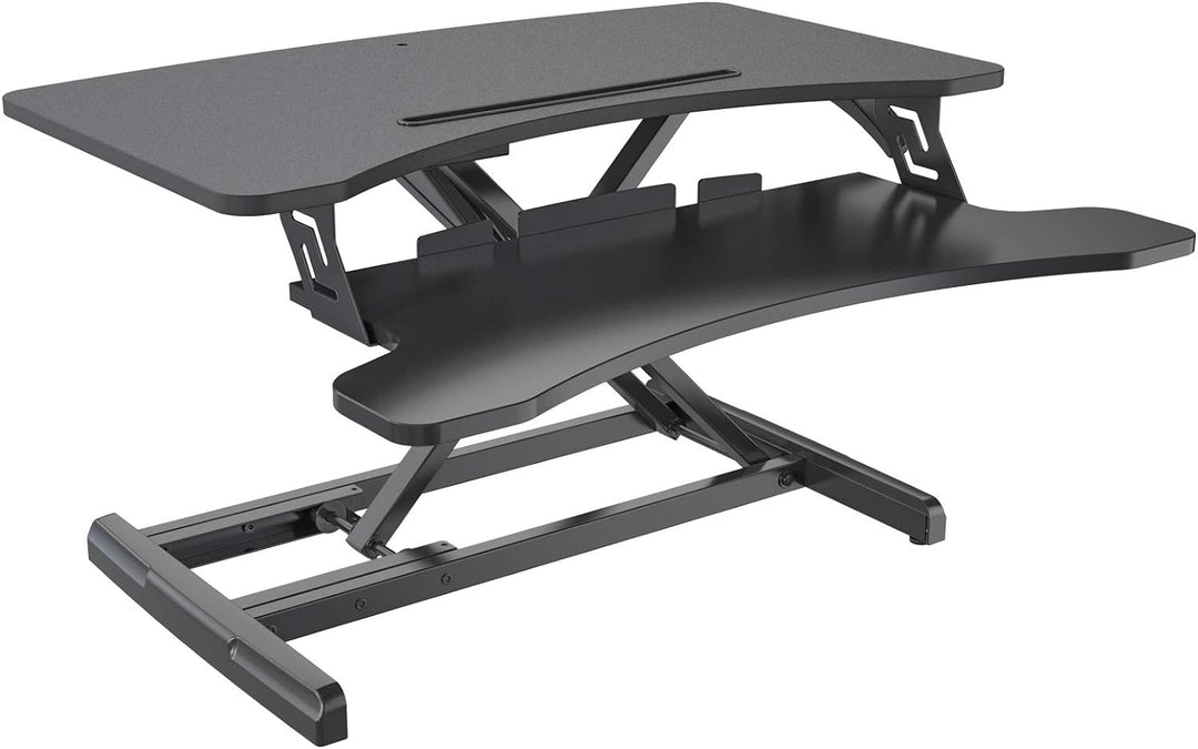 HFTEK Sitz-Steh-Desktop-Schreibtisch Arbeitsplatz Sit & Stand Laptop Mount Workstation (FY63GSD), FY