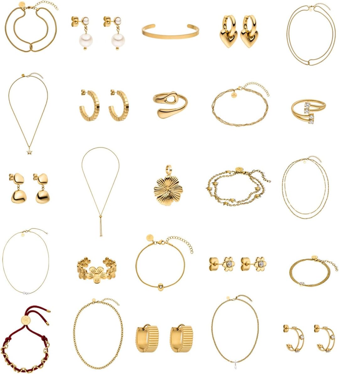 PURELEI® Schmuck Adventskalender 2025 (Gold) – 25 exklusive Schmuckstücke für jeden Anlass – Advents