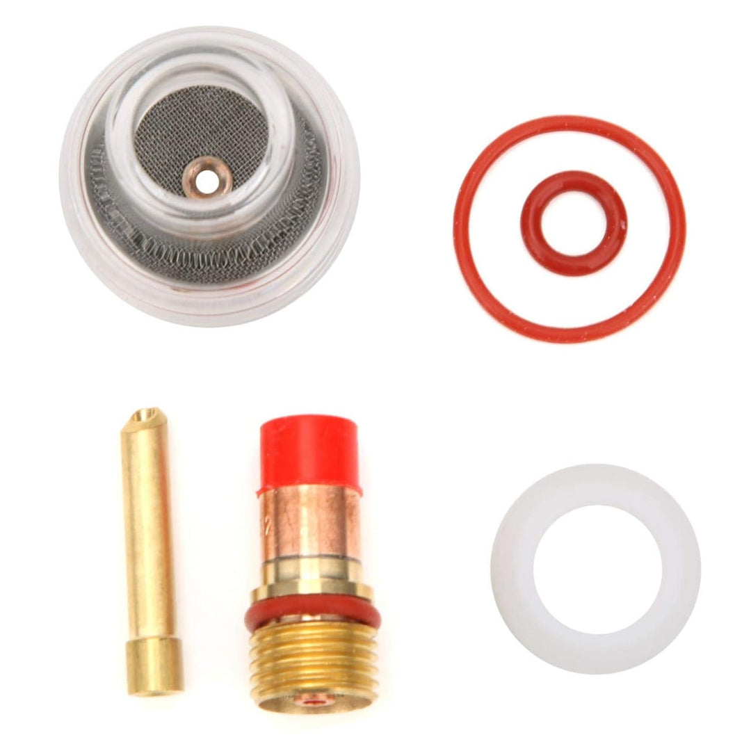 Zubehör für WIG-Schweissbrenner-Kit, WIG-Brenner-Gaslinsen-Spannzangen-Glasschale, Kupfer-Spannzange