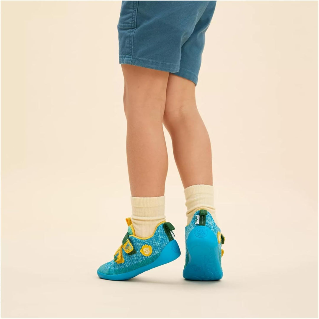 Affenzahn Barfussschuh Knit Happy mit Klettverschluss, Vegan, rutschfest, Flexibel, Reflektierend, b