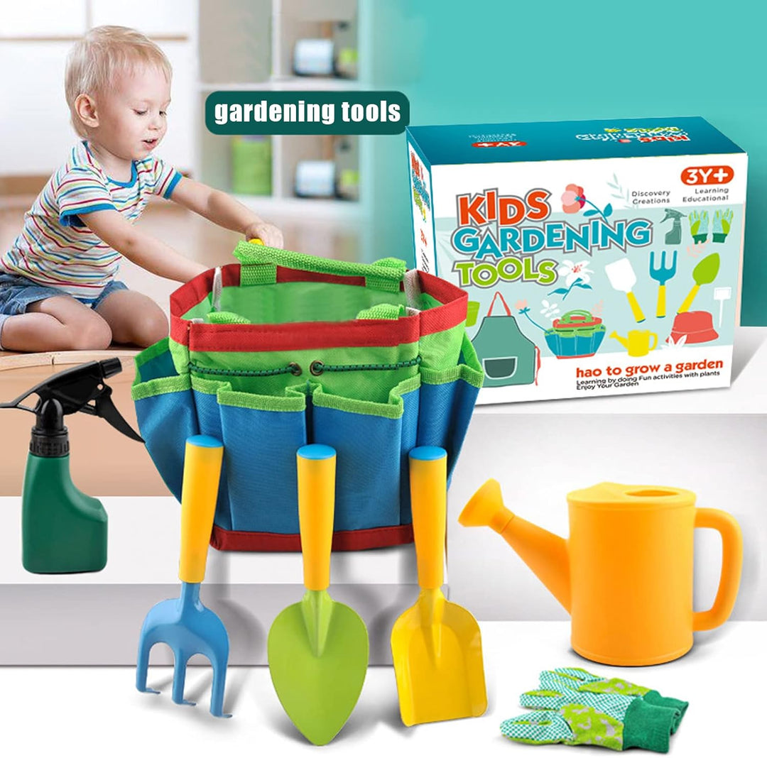 23 Stück Kinder Gartenarbeit Set, Gartenset kinder Gartenarbeit, Gartenwerkzeug Kinders Mit Giesskan