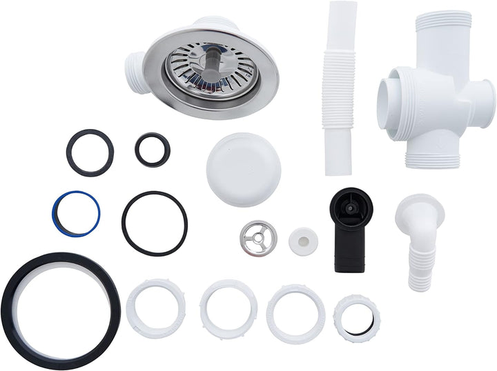 respekta Spüle Granitverbundspüle Granitspüle Einbauspüle 81 x 50 cm grau 81 cm Titanium Grau, 81 cm