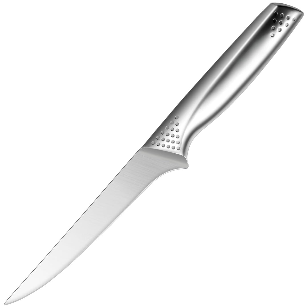 Edelstahl Filetiermesser Fisch Ausbeinmesser Scharf: 15cm Küche Profi Küchenmesser Flexibler Klinge