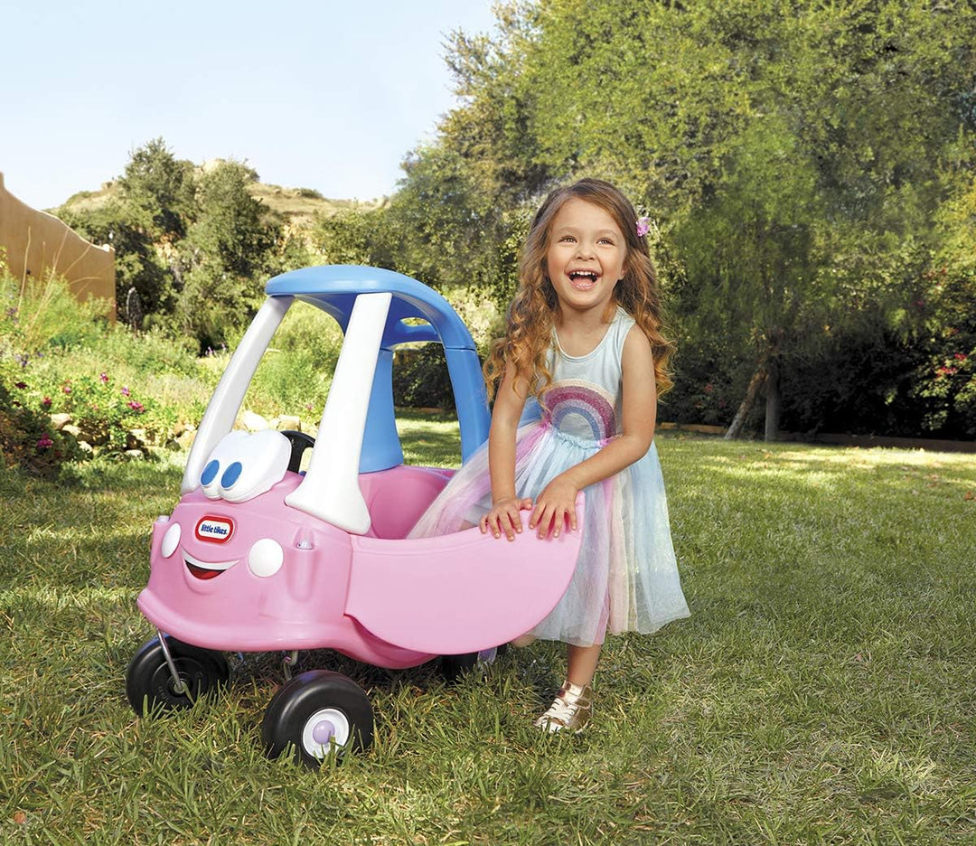 little tikes 614798E5 Prinzessin Gemütliches Prinzessin-Coupé - Mitfahrgelegenheit mit Echter Hupe,