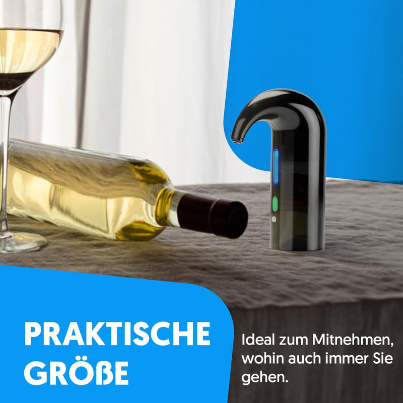 NK Elektrischer Weinkaraffe, automatischer und tragbarer Weinbelüfter, wiederaufladbar über USB, ink