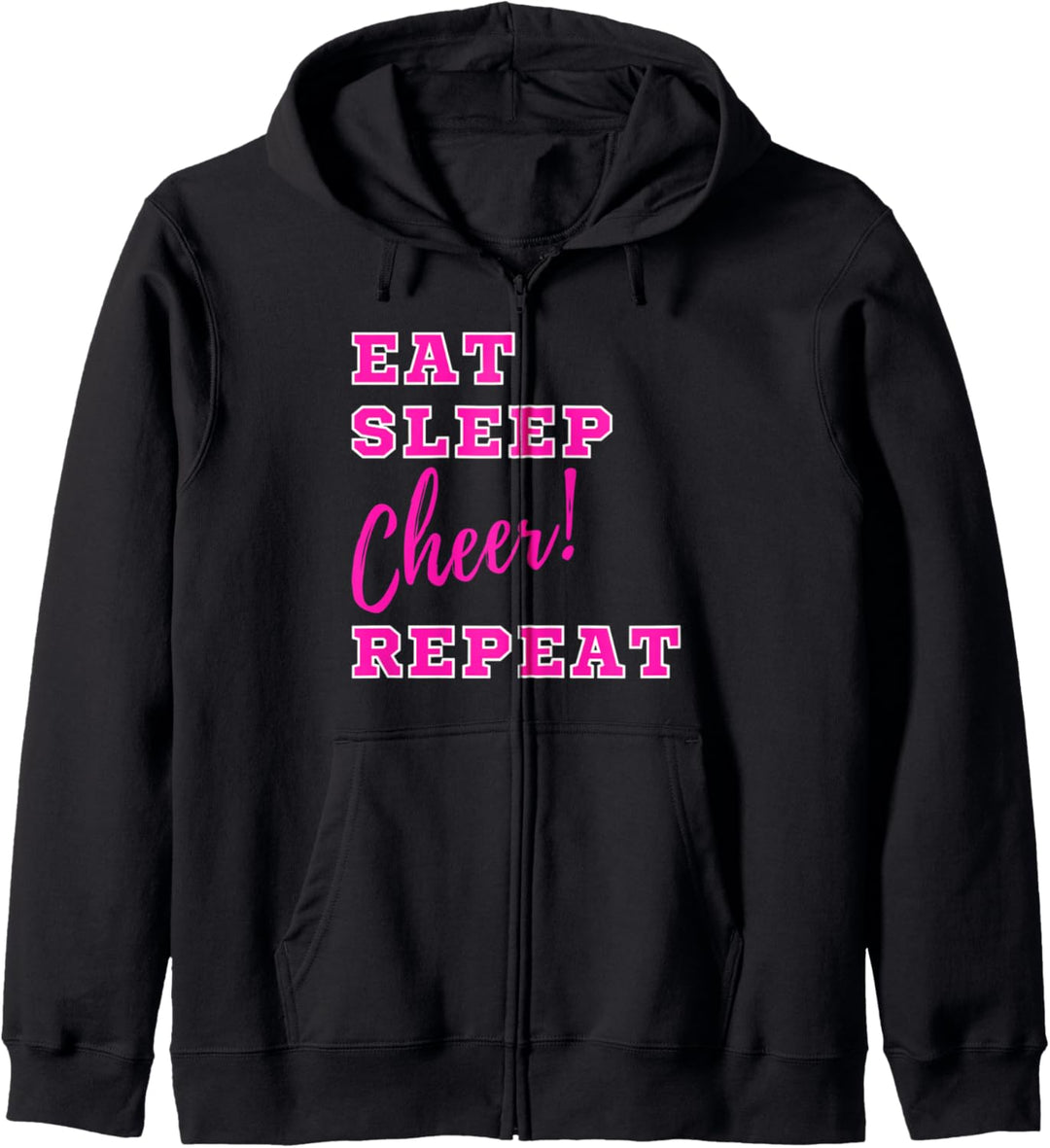 Eat Sleep Cheer Repeat – Funny Cheerleader Cute Cheerleading Kapuzenjacke