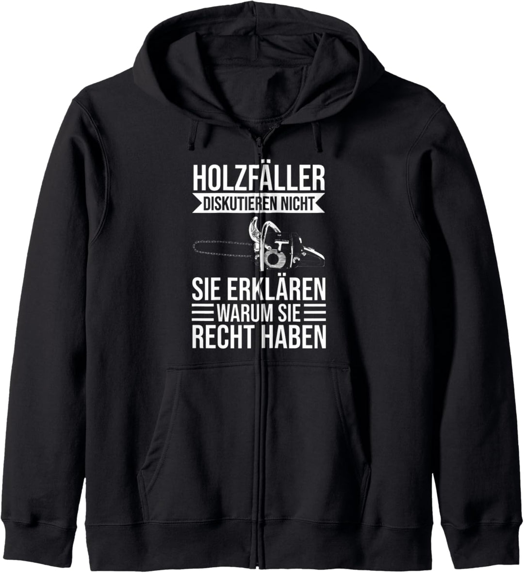 Holzfäller Holzhacker Holzarbeiter Holzhauer Baumfäller Kapuzenjacke