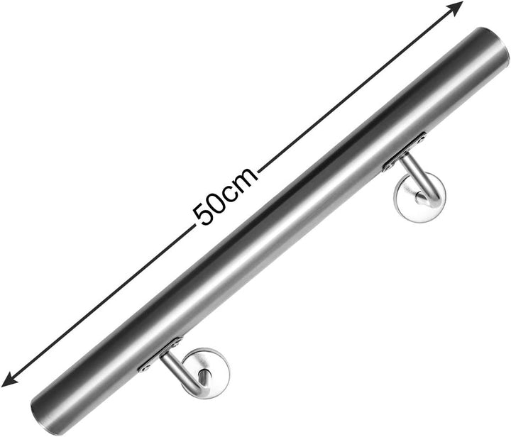 Daromigo Edelstahl Handlauf Treppengeländer Geländer Wandhandlauf Wand Treppe mit Wandhalterung und
