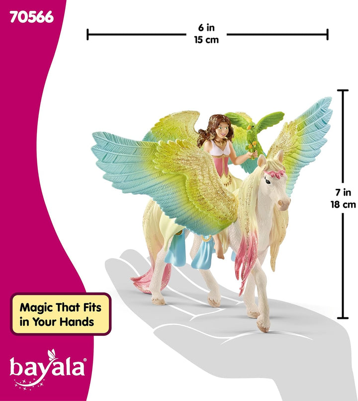 Schleich bayala 70568 Fairy Feya with Pegasus unicorn Single Standardverpackung, Single Standardverp