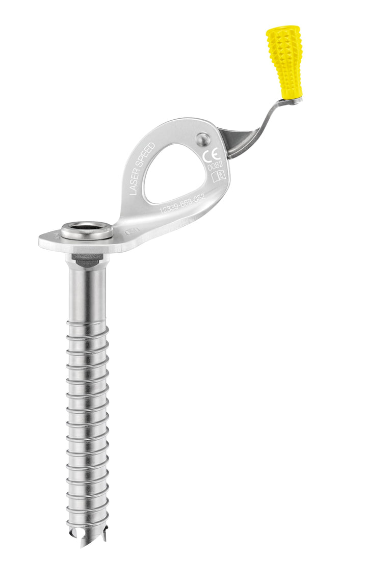 PETZL Unisex-Adult Laser Speed 13 cm Silber - Gelb, 13 cm Silber - Gelb