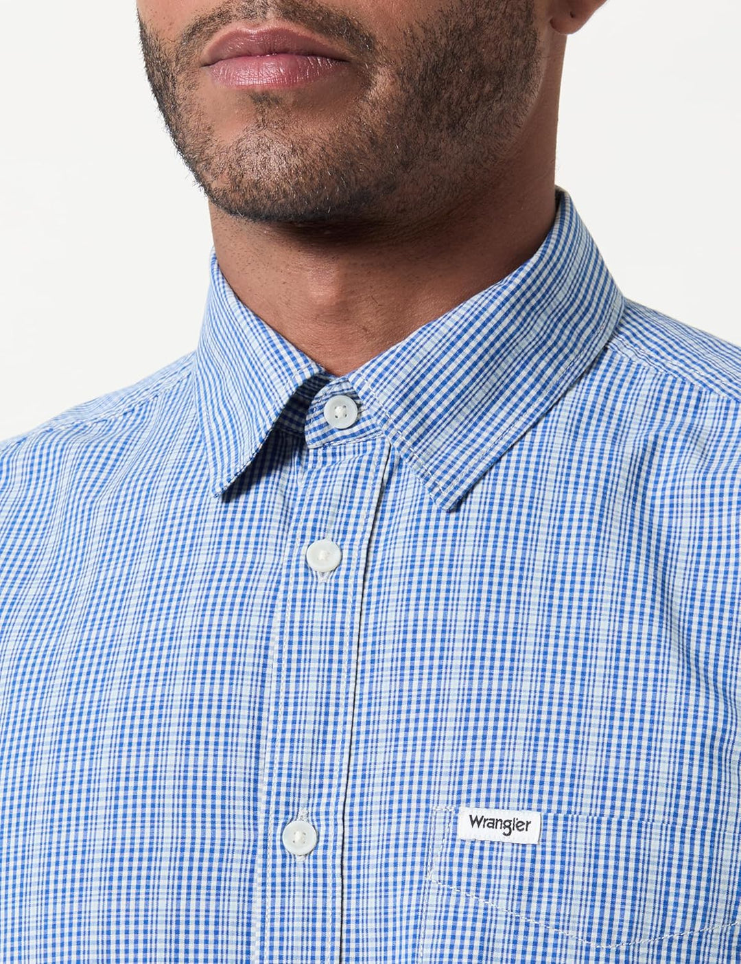 Wrangler Herren Shirt S Blau, S Blau
