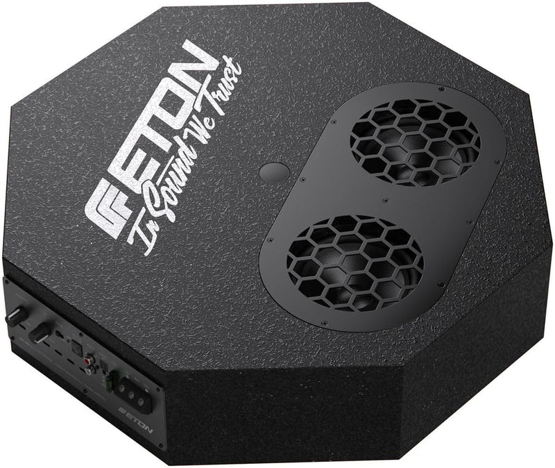 Eton Res Flat Flacher Aktiver Reserverad Subwoofer 300 Watt RMS - 2X 13cm Langhub-Subwoofer - 126mm