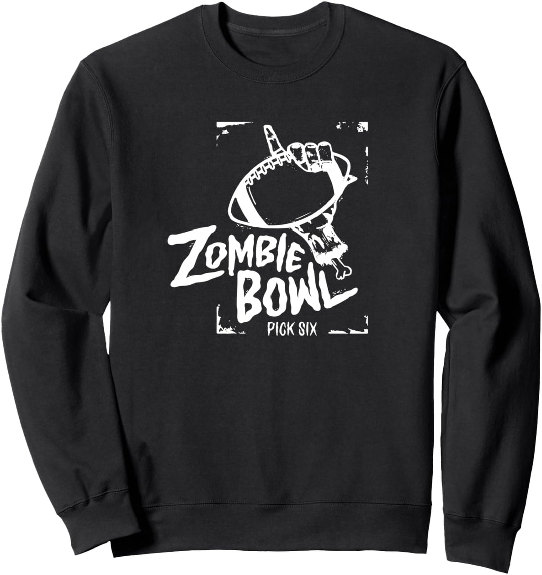 Pick Six Zombie Bowl inverse Sweatshirt