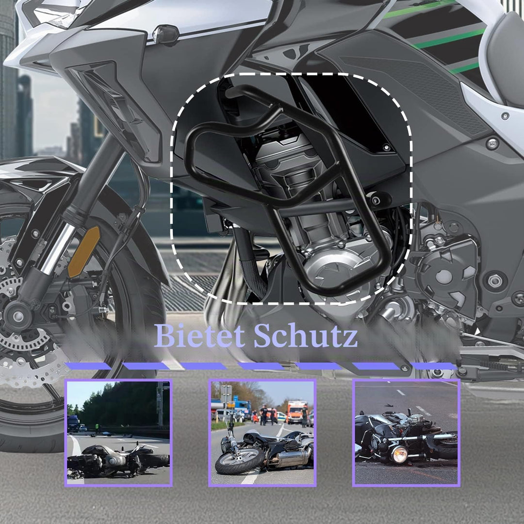Fayedenicy Motorrad Motorschutz Stossstange Autobahn Sturzbügel Sturzpads Gastank Fallschutz für K.a