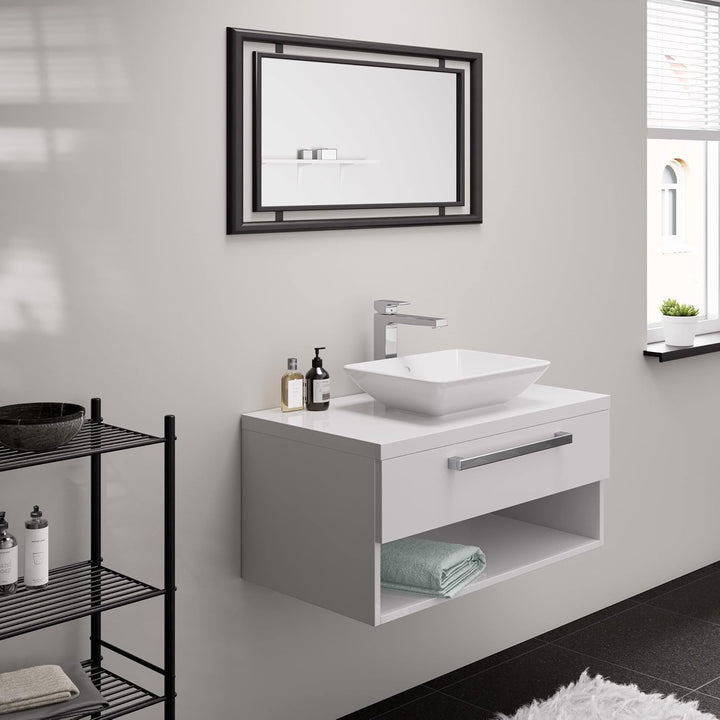 hansgrohe Waschtischarmatur Vernis Shape, Wasserhahn Bad mit Auslauf Höhe 190 mm, Badarmatur wassers