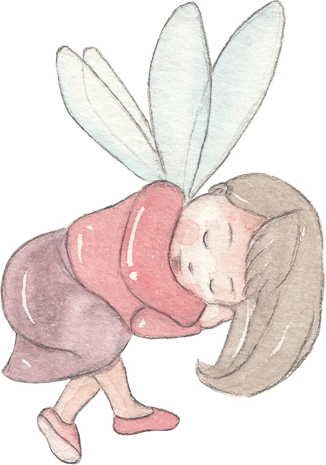 TinyFoxes Leuchtsticker Schlafende Fee (20 x 20 cm) - von Kristin Franke, 20 x 20 cm