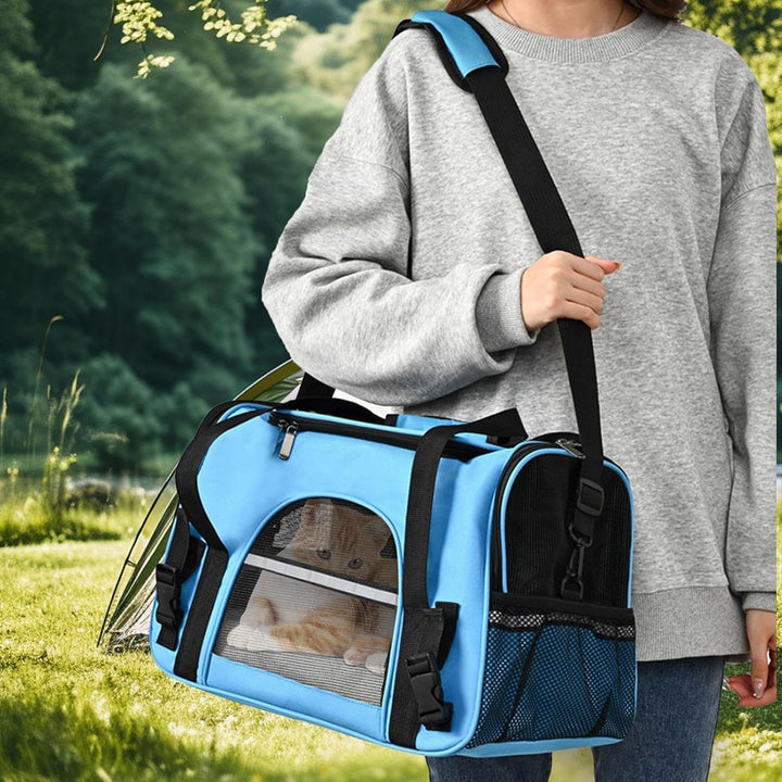 Kleine Hundetragetasche, Katzen-Reisetasche, tragbare Haustier-Tragetasche, atmungsaktive Haustier-T