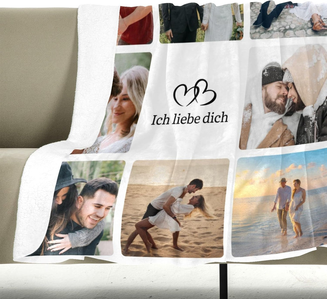 LNM Personalisierte Decken mit Foto, Personalisierte Decke, Personalisierte Foto Decke, Personalisie