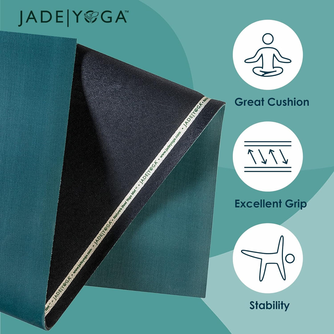 JadeYoga Elite S 180,3 cm Zoll Yoga Matte waldgrün / schwarz, waldgrün / schwarz