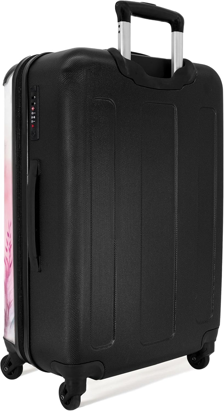 NoBoringSuitcases.com® Koffer Kinder Gross 67x43x25 cm Reisekoffer Kinderkoffer 4 Rollen Leicht Trol