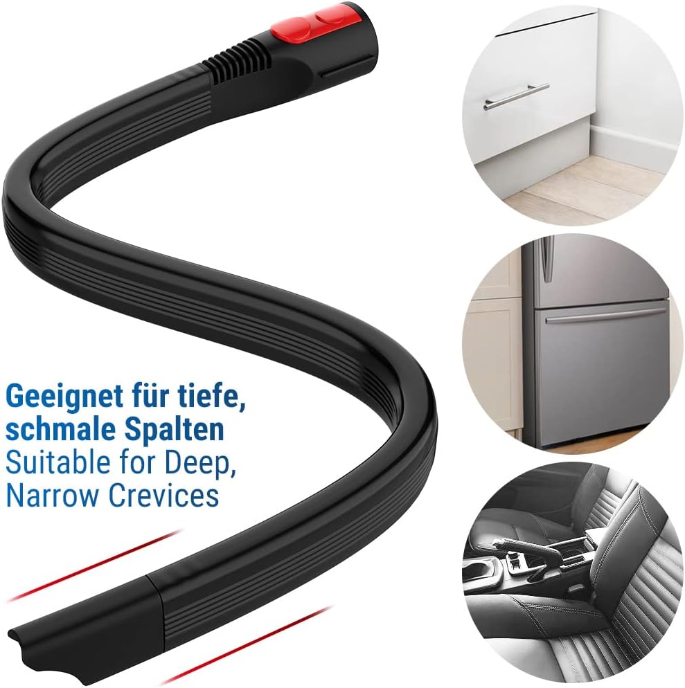 ecooe Flexibele Fugendüse, Lange Flachdüse für Dyson Staubsauger, kompatibel mit Dyson Gen5detect V1