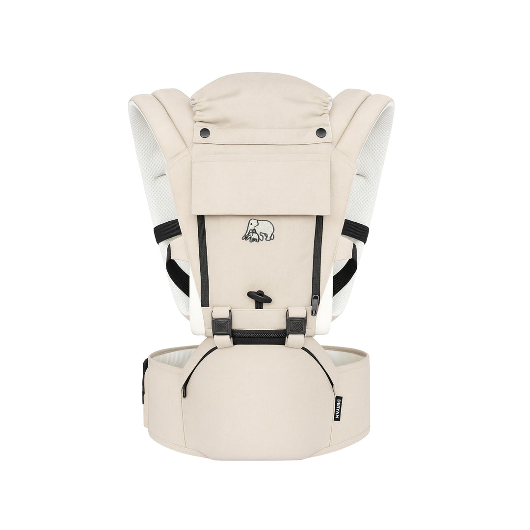 Deryan Pack 4-in-1 Babytrage, Ergonomisch, Umwandelbar aus 100% Baumwolle, Baby Carrier für Kleinkin
