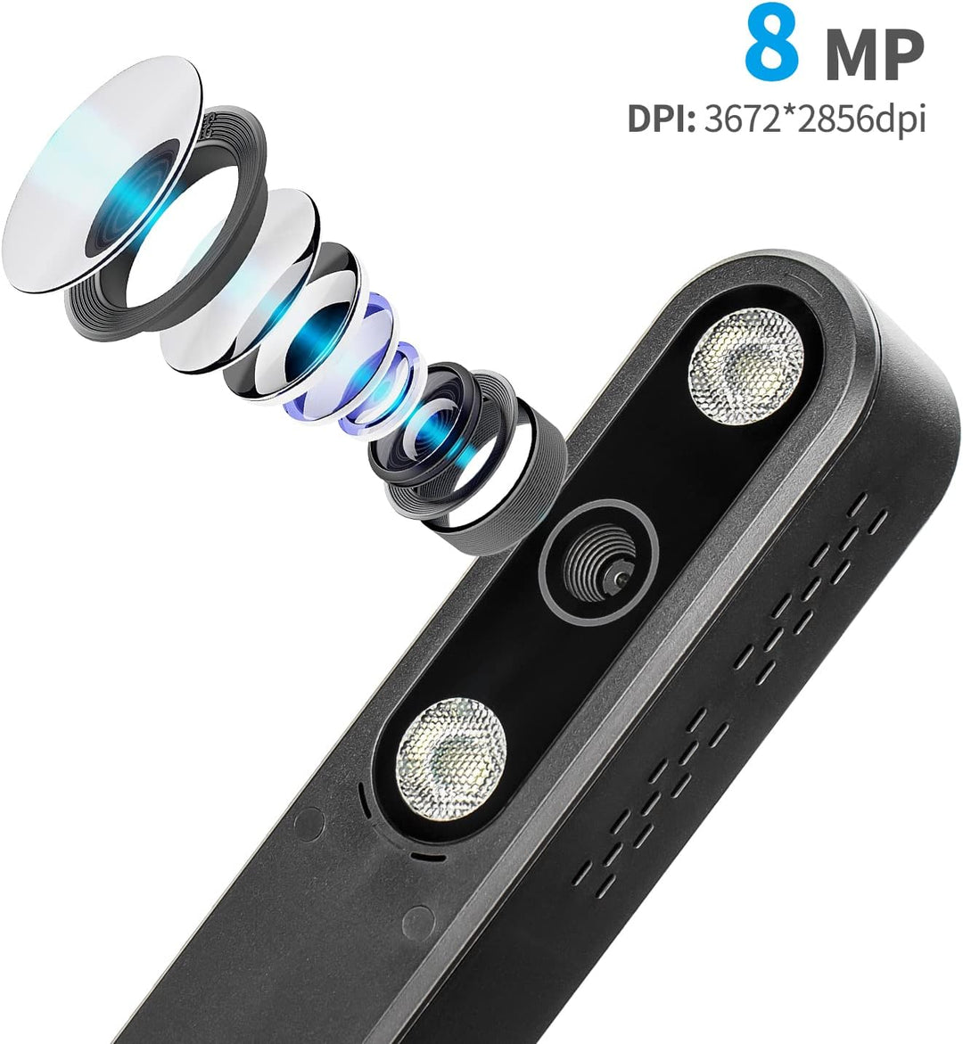 NETUM Dokumentenkamera & Scanner, Buchscanner Capture Grösse A4, 8MP USB Dokumentenkamera mit Autofo