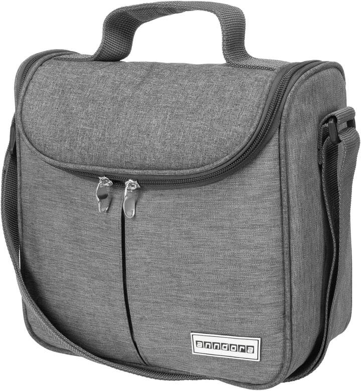 anndora Kühltasche hellgrau - Modellwahl 04 Liter - hellgrau meliert, 04 Liter - hellgrau meliert
