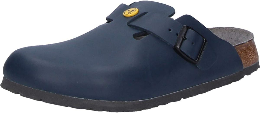 BIRKENSTOCK Herren Clogs Boston ESD 41 EU Schmal Blau, 41 EU Schmal Blau