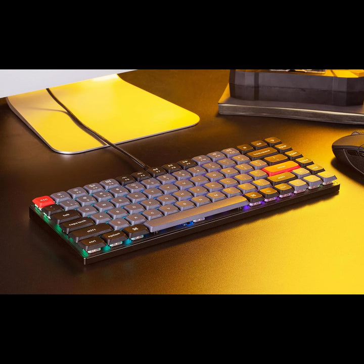 Keychron S1 Ultra-schlankes 75% US-Layout QMK Benutzerdefiniert Mechanische Tastatur mit Kabel Hot-s