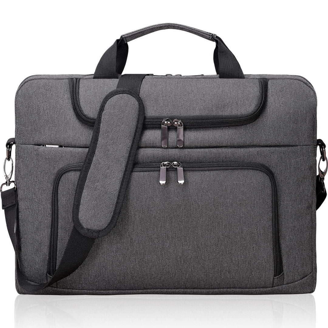 BERTASCHE Laptoptasche 17 Zoll - 17,3 Zoll Notebooktasche Schulter Tasche für Uni Arbeit Business 17