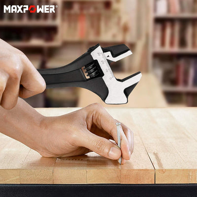 MAXPOWER verstellbarer Schraubenschlüssel 250mm Einmaulschlüssel 30mm breiter Backen verstellbarer S