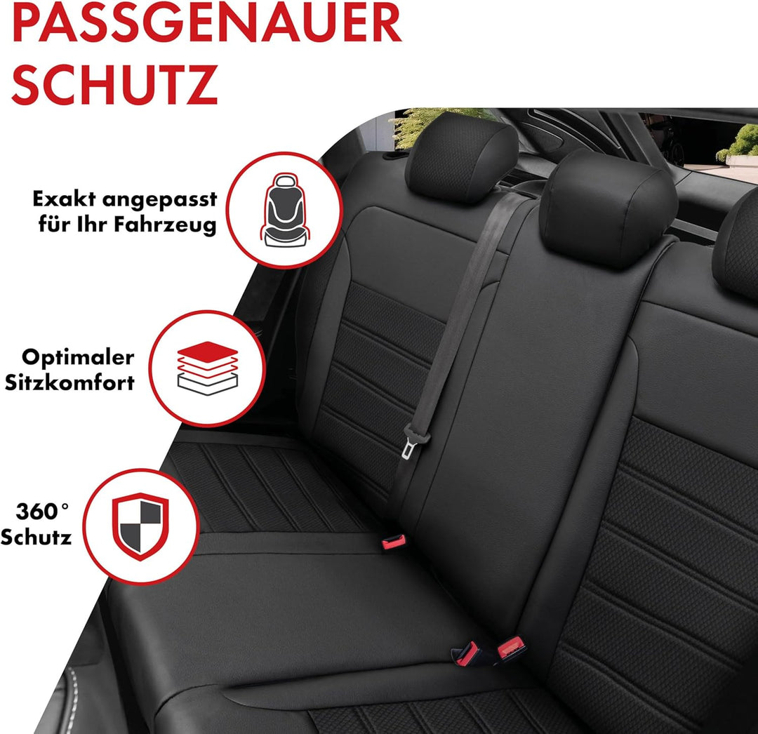Walser Passform-Sitzbezug Aversa, Schonbezug für BMW 3 (E90) 02/2004-02/2012, 1 Rücksitzbankbezug No