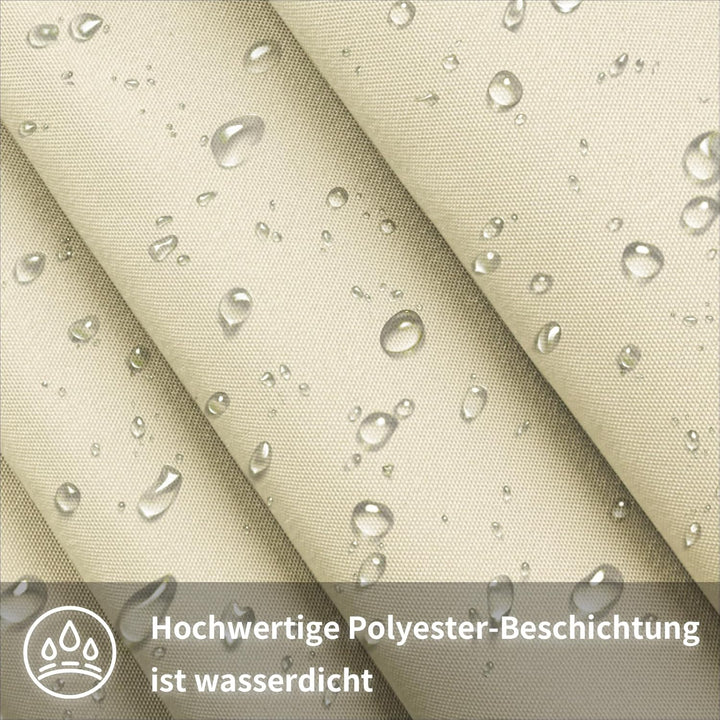 Shade&Beyond Balkon Sichtschutz Wetterfest 90x500cm, 95% UV-Schutz Balkonabdeckung mit Kabelbinder f