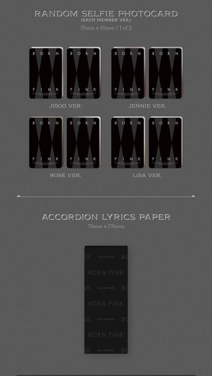 Black Pink - Vol.2 Born Pink Digipack version CD (4 versions SET)