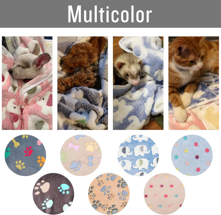 luciphia Hundedecke Katzendecken Waschbar Flauschig, 1 Pack 3 Decken Super Weich Fluffy, Kuscheldeck