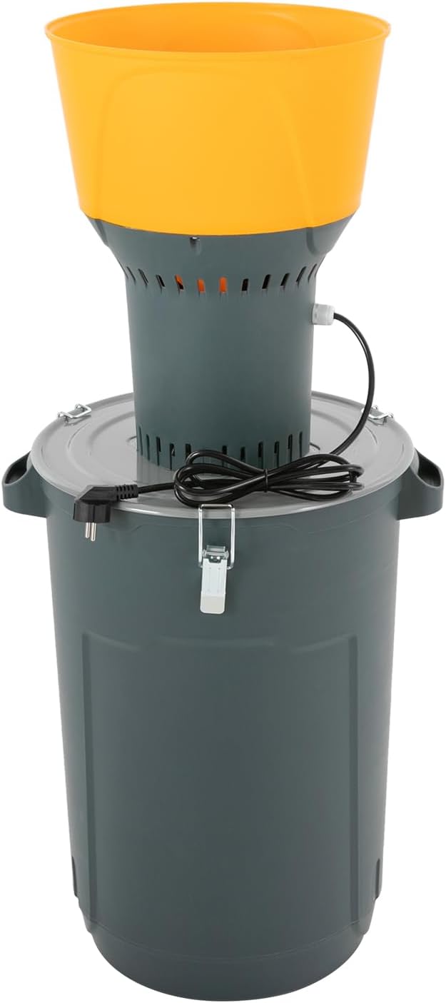Elektrische Getreidemühle, 220V Elektrische Maismühle mit Trichter und Auffangbehälter, 400kg/h Land