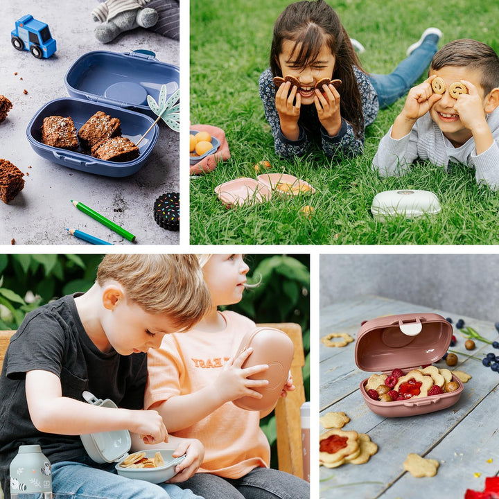 monbento – Brotdose Snackbox Kinder Gram – BPA-frei – Lunchbox für Schule, Park und Reisen – Bento B