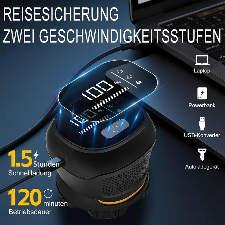 Glatzen Rasierer Herren, Wasserdichter Kopfrasierer mit Typ-C-Schnellladung, Magnetischem Reinigungs