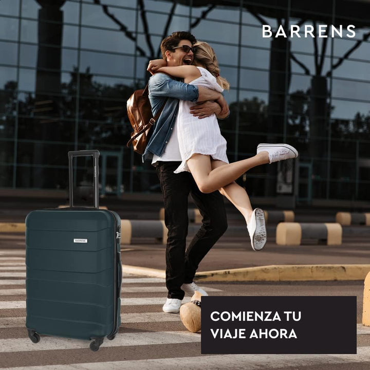 BARRENS Mittel Koffer | Aufgabegepäck | 66x46x26 cm | 60 L | Hochschlagfestes ABS-Material | Chiffri