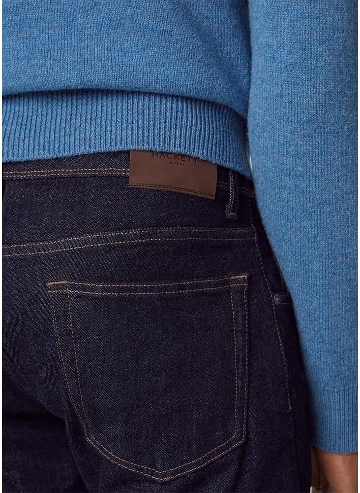 Hackett London Herren Rinse Wash Denim Jeans 28W / 28L Blue (Denim Blue), 28W / 28L Blue (Denim Blue