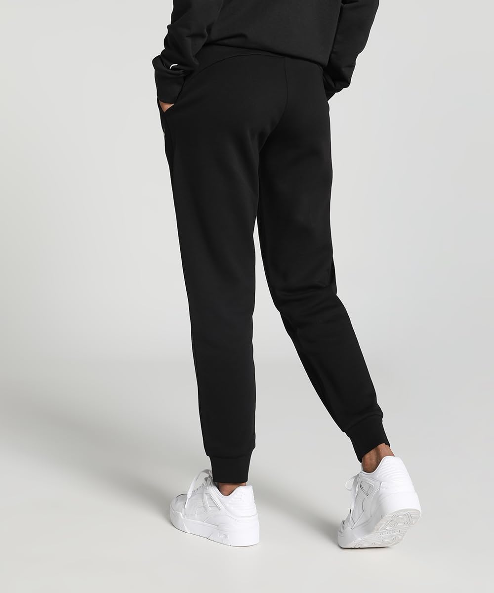 Puma Women's ESS+ Metallic Pants FL Knitted Pants S Puma Schwarz-goldene Folie, S Puma Schwarz-golde