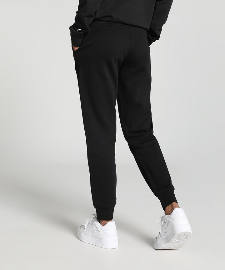 Puma Women's ESS+ Metallic Pants FL Knitted Pants S Puma Schwarz-goldene Folie, S Puma Schwarz-golde