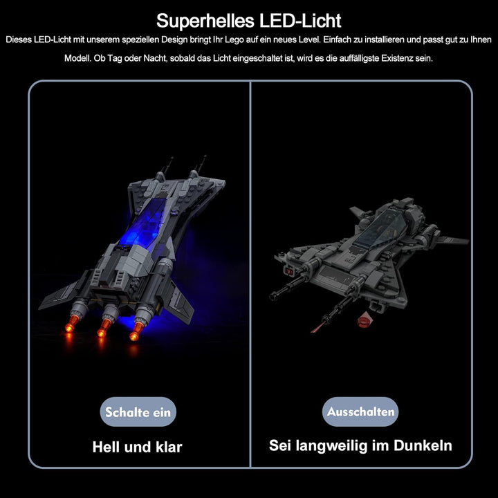 Led Licht Set Kompatibel mit Lego Snubfighter der Piraten Set (Kein Modell), Dekorationsbeleuchtungs