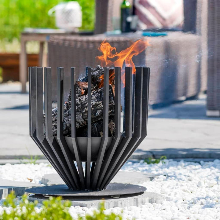 Feuerkorb 'Irving Medium', schwarz, ca. Ø 43 x 44 cm