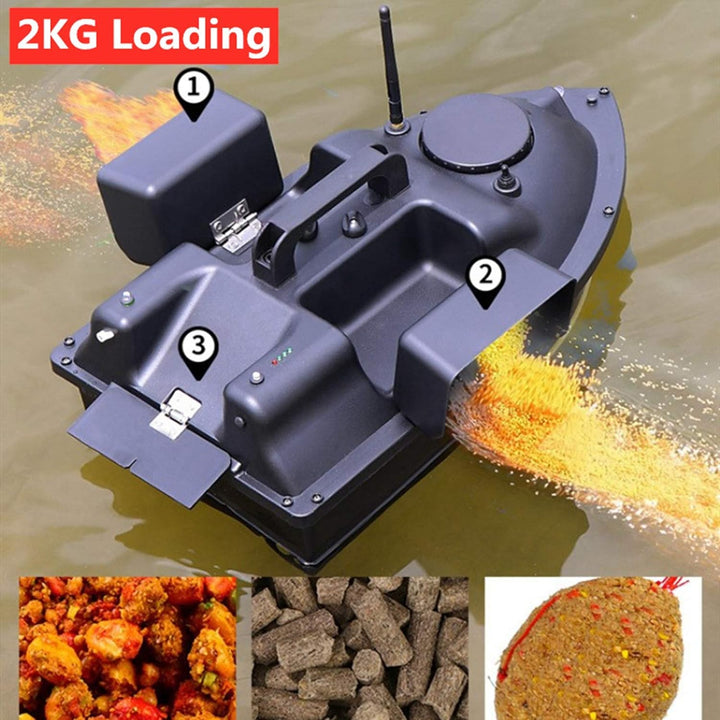 LANGSHI Angelköder-Boot RC Boot 500M Entfernung GPS Köder-Boot GPS Postion Auto Cruise Fernbedienung